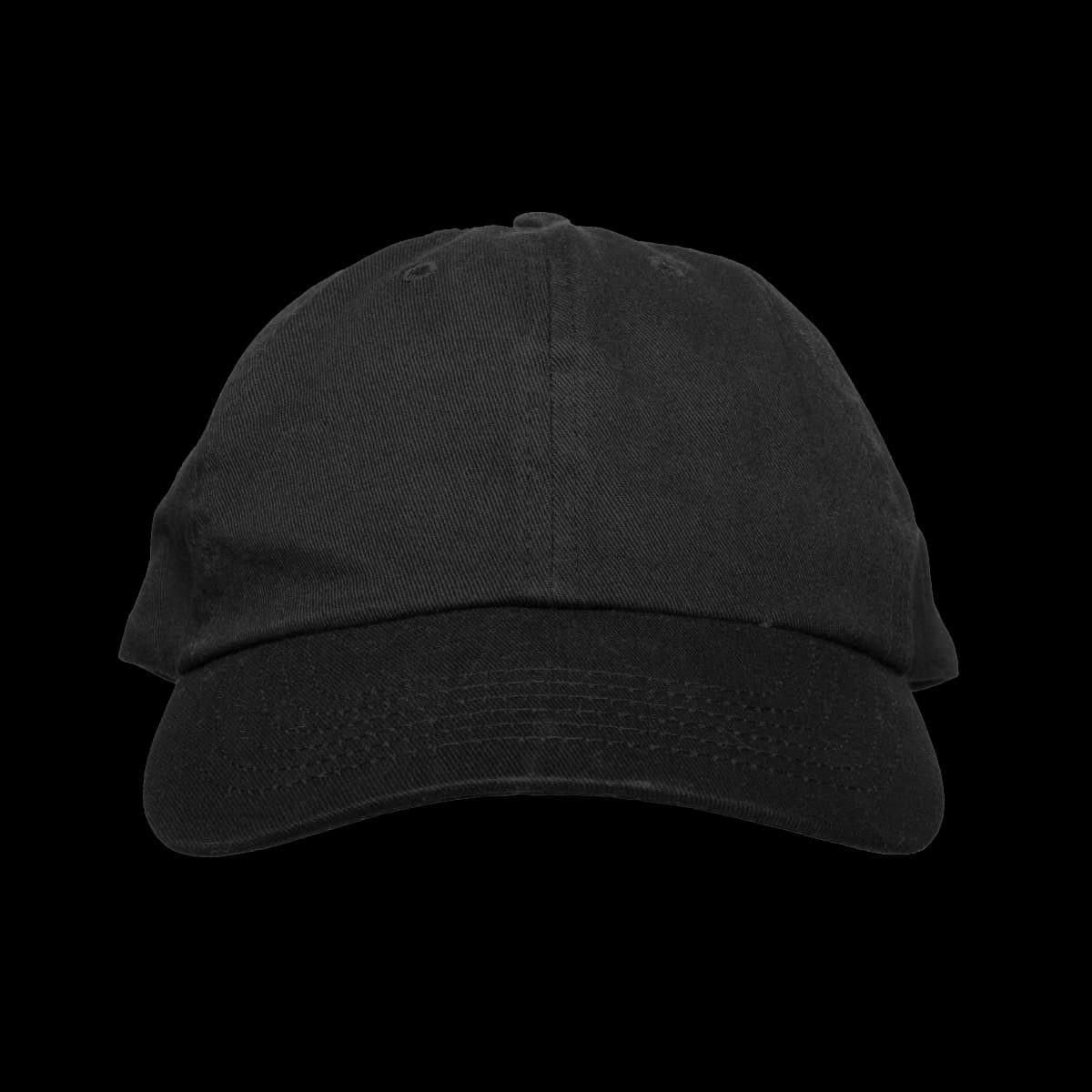 Blank black cap