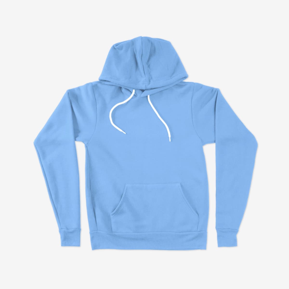 Blank light blue hoodie