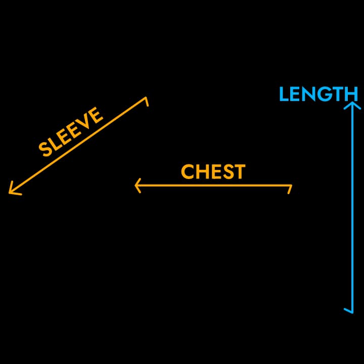 Size guide measurements visualization
